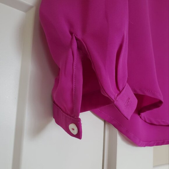 Pixi + Ivy Button-Down Purple Blouse. Size S - Picture 3 of 9